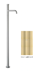 Водна революция Flow свободностоящ смесител за мивка PVD Четка Light Gold T113WGE
