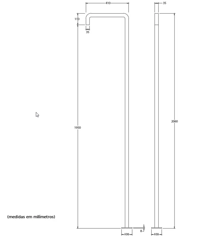 Ватереволюция Flow басейн душ душ колона само студена вода мед четка T145CPE