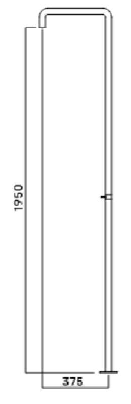 Waterevolution Flow душ колона със смесителен кран gun metal T146GME