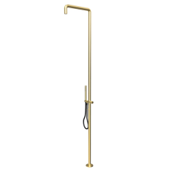 Водна революция Flow душ стълб с миксер и ръчен душ Light Gold T147WGE
