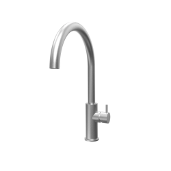 Waterevolution Flow кухненски смесител с въртящ се кръгъл чучур неръждаема стомана T158UIE
