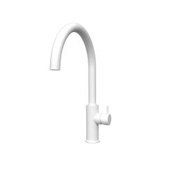Waterevolution Flow кухненски смесител с въртящ се чучур в бял цвят T158UBR