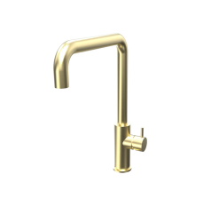 WaterEvolution Flow кухненски смесител с ъглов въртящ се чучур в светло златисто T158HWGE