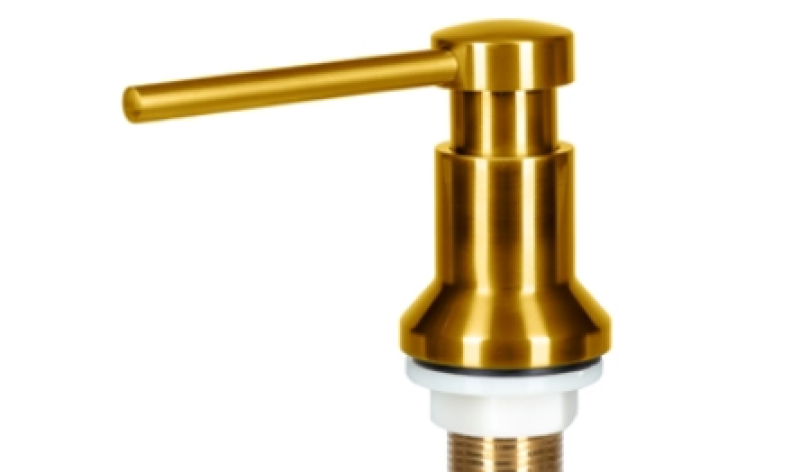 Аусман Турт вградена диспенсър за сапун златист, зареждаща се отгоре 1208969720