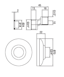 PB S-връзка мед 10mm Класическо Ексцентрично 1/2” x 3/4” 1208969848