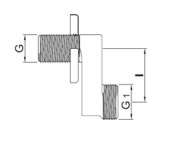 PB S-връзка хром Регулируема 100мм Ексцентрик G 1/2” G1 3/4” 1208969852