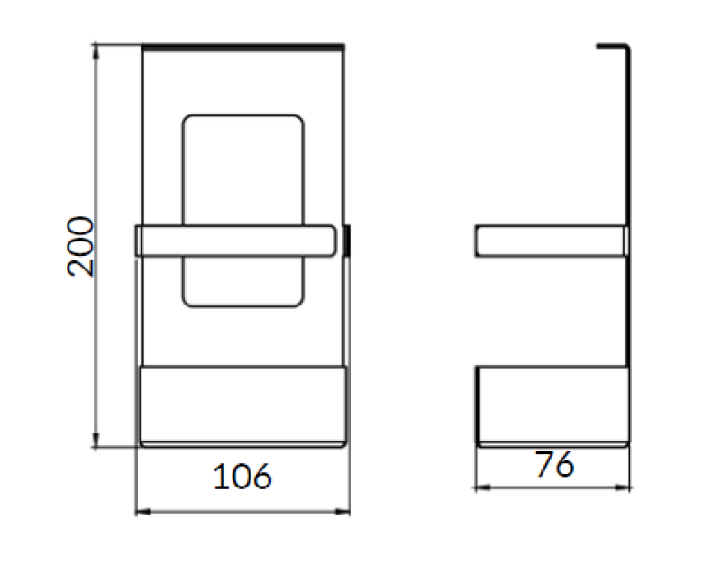 Епка Луксион Кош за Кухненски Релси Метал Черен 1208969965