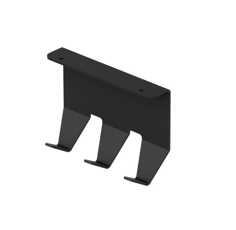 Епка Луксион Сет Кухненски релси 100 см с Аксесоари Метал със Скрито закрепване Черно 1208969984