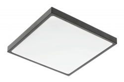 ALTAR LED Таванска лампа, 295x295mm, 4000K, 24W, 1680lm, AC180-250V, 50/60 Hz, PF>0.5, IP54, черна, 3 години гаранция.