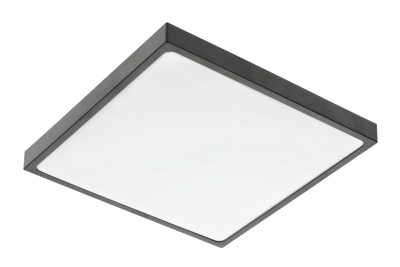 ALTAR LED Таванска лампа, 295x295mm, 4000K, 24W, 1680lm, AC180-250V, 50/60 Hz, PF>0.5, IP54, черна, 3 години гаранция.