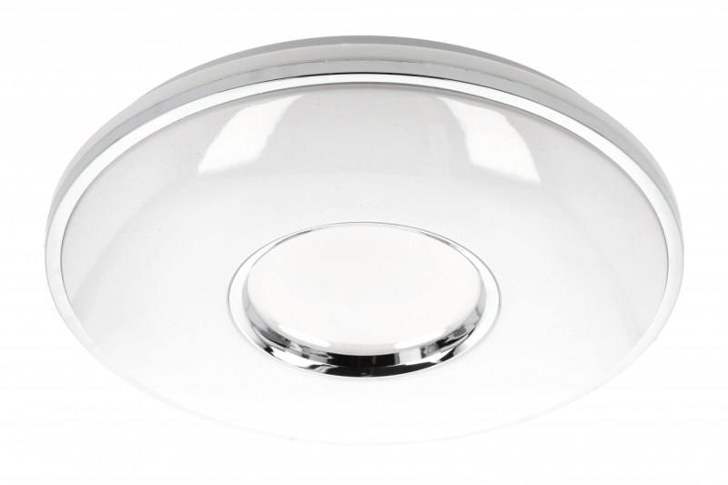 SORI LED таванна лампа, Ø490mm, CCT, 48W, 3840lm, AC180-250V, 50/60 Hz, PF>0,9, IP54, дистанционно управление, бял, 3 години гаранция.