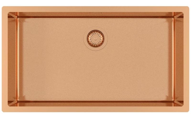 Аусман Мозел медна голяма мивка от неръждаема стомана - PVD мед 74x40 универсална 1208970018