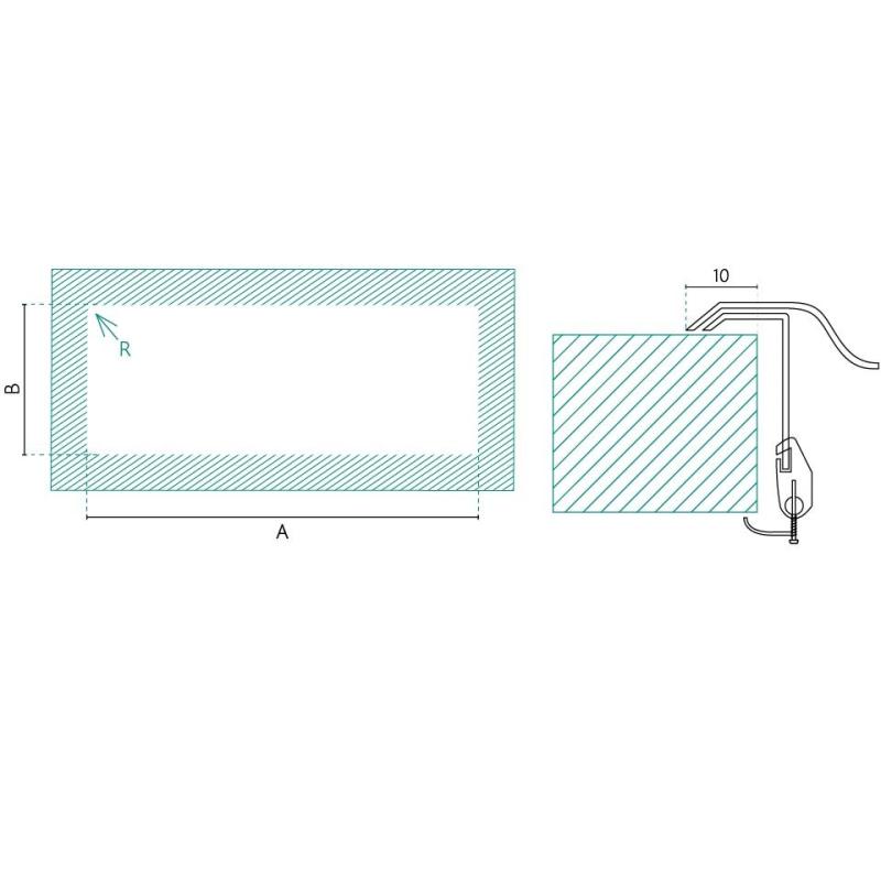 Banka Centurio 100-34 Неръждаема мивка за монтаж върху плот 100x50cm с отцеждаща част 1208970033