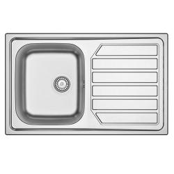 Банка Centurio 80-1 RVS мивка за монтаж върху плот 80x50cm с отцедник 1208970034