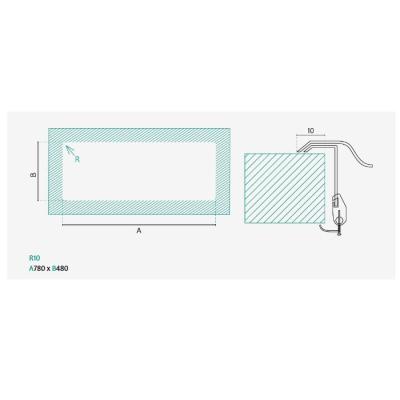 Банка Centurio 80-1 RVS мивка за монтаж върху плот 80x50cm с отцедник 1208970034