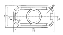 Банка IB1530 Неръждаема стомана Мивка 146 x 296 мм Подплотов монтаж 1208970041