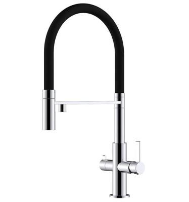 Ausmann Claridge 3-пътен кухненски смесител с гъвкав излив и филтрирана вода – Хром - 1208970091