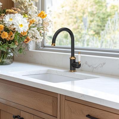 Ausmann Ceramic Ember Керамична Бяла Квадратна Мивка за Горно и Долно Монтиране 40 x 40 см със неръждаема стомана тапа 1208970094