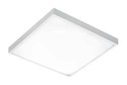 ALTAR LED Таванна лампа, 295x295mm, 4000K, 24W, 1680lm, AC180-250V, 50/60 Hz, PF>0.5, IP54, сива, 3 години гаранция