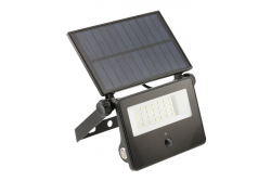 Слънчево прожекторно осветление LUMOS II, LED, 2000lm, 6400K, 2600mAh заменяемо, IP65, черно