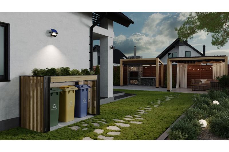 Светлина за наводнение от слънцето LUMOS II, LED, 3000lm, 6400K, 2x2600mAh заменяема, IP65, черна