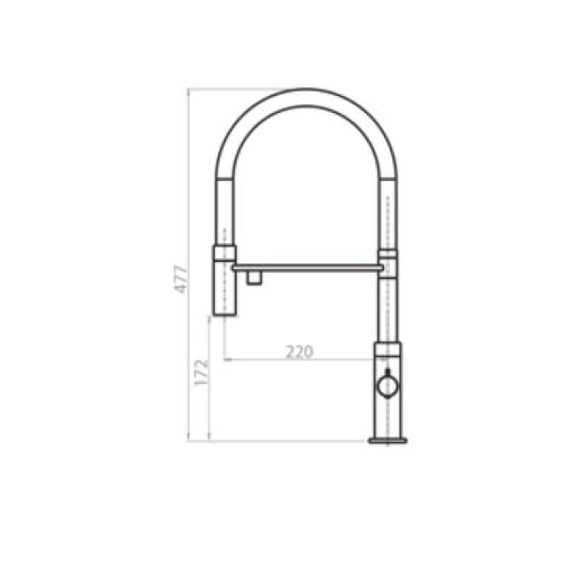Ausmann Claridge 3-пътен кухненски смесител с гъвкав чучур и филтрирана вода – Сив - 1208970502