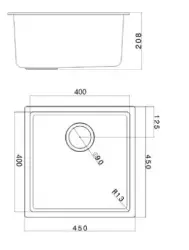 Witte Spoelbak 40x40 cm Onderbouw, Opbouw en Vlakinbouw met Witte Plug 1208970536

Бяла мивка 40x40 см за подмонтаж, надстройка и вграждане с бял тап 1208970536