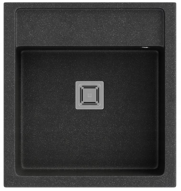 Graniteland Arno Гранитни Ардуин твърд камък външен вид Мивка за вграждане 582x620mm с неръждаема стомана четворна пробка 1208970600