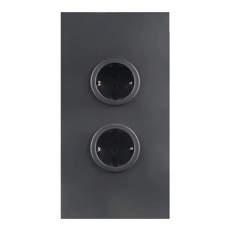 Indux Corner Енергиен стълб с 2 контакта с заземителна букса Черно 1208970642