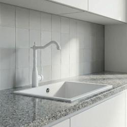 Гранителанд Верве класически носталгичен кухненски смесител бял 1208970653.