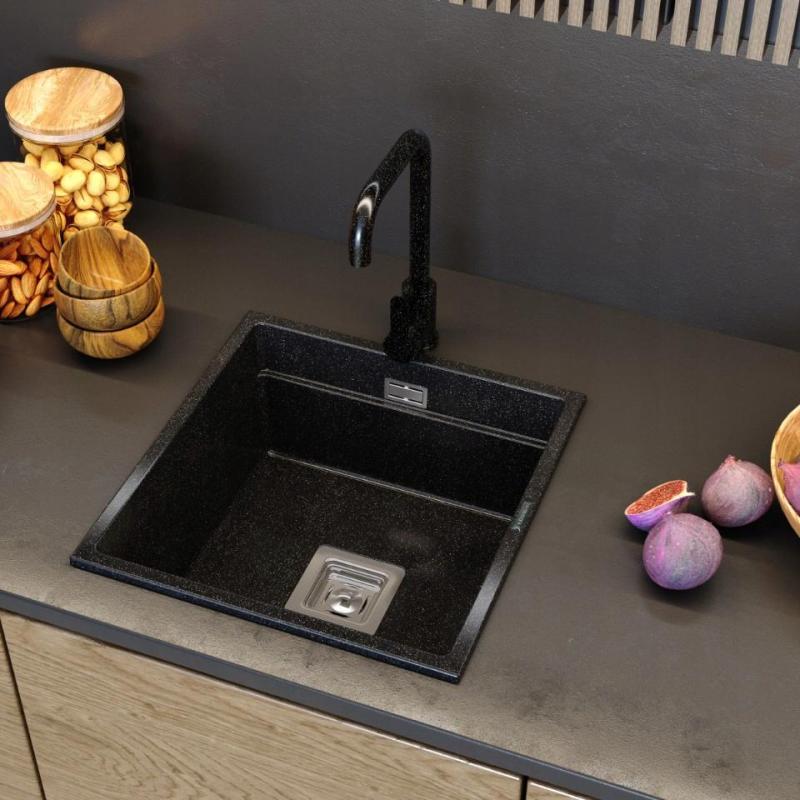 Гранителанд Stellar кухненски смесител с вид на арденски камък с въртящ се чучур 12089706734.