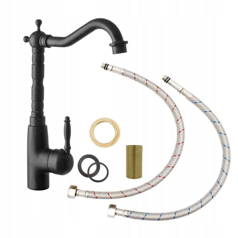 Гранителанд кухненски смесител Verve в изглед на арденски камък с въртящ се чучур 1208970701.