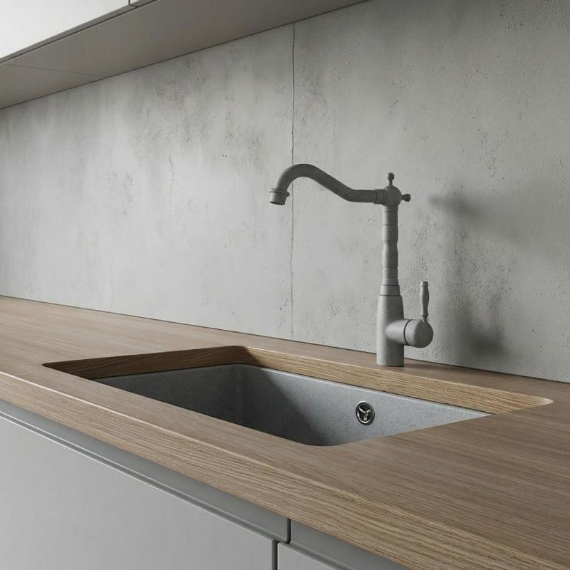 Graniteland Verve Kitchen Faucet Grey with Swivel Spout 1208970703