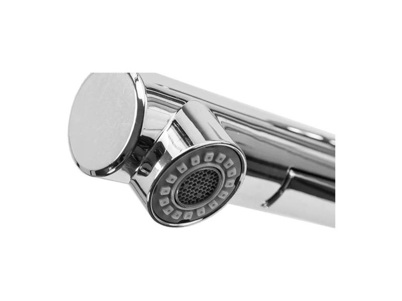 Гранителенд Керес Кухненски смесител за вода в бежов пясък с издърпващ се чучур и двойна функция на ръчна душ пръскачка 1208970708