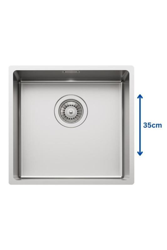 Foster L35 Специален 35см дълг Ръчен мивка от неръждаема стомана 365 x 350 мм Вграден 1208970722