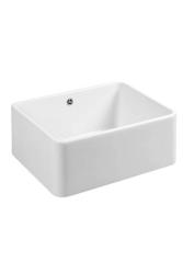 Ausmann Ceramic Mira Керамична Бяла Мивка - Подплотов и Вграден модел 590 x 458 мм с Неръждаема стоманена запушалка 1208970733