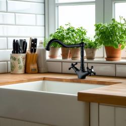 Ausmann Ceramic Mira Керамична Бяла Мивка - Подплотов и Вграден модел 590 x 458 мм с Неръждаема стоманена запушалка 1208970733