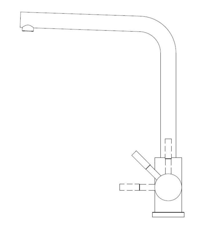 Pure.Sink Prestige Комбиниран комплект Златен мивка 50x40 см със Златен кухненски чешмич 1208970764