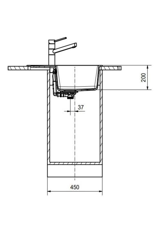 Франке Марис МРГ 611-62 Фрагранит Мат Черен Мивка 62 х 50 см Вградена с Отдел За Отцеждане 114.0628.964