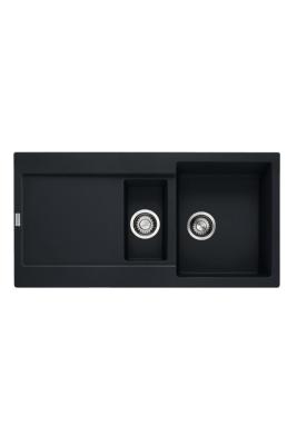 Франке Марис MRG 651 Фрагранит Мат Черно 1,5 Мивка 97 x 50 см Сглобяване с Отцеждаща част 114.0628.993