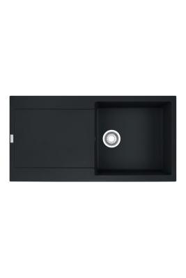 Франке Марис MRG 611-97 Фрагранит Мат Черен Мивка 97 x 50 см Вградена с Отцеждаща Част 114.0628.967