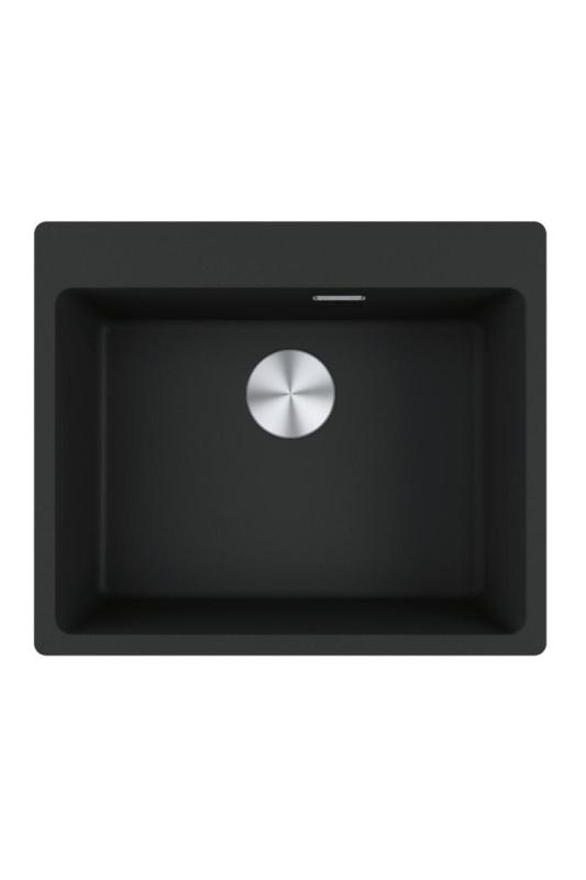 Franke Maris MRG 610-50 TL Fragranite Mat Черен Повърхностен мивката с отвор за смесител 114.0668.630