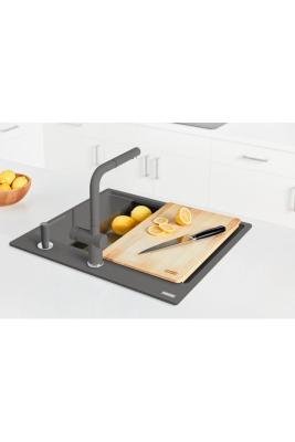 Франке Марис MRG 610-60 Care Fragranite Stone сива повърхностна мивка за хора с увреждания 635 x 559 мм Вградена с отвор за чешма 114.0729.486