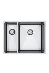 Franke Bolero Plus New R10 B2X 260-34-16 BR 1,5 Половинчат Инокс Мивка Плоско вграждане, под вграждане и надстройка 56x45 см 127.0733.338