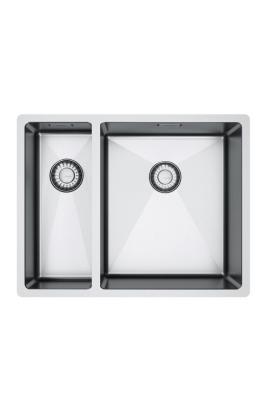 Franke Bolero Plus New R10 B2X 260-34-16 BR 1,5 Половинчат Инокс Мивка Плоско вграждане, под вграждане и надстройка 56x45 см 127.0733.338