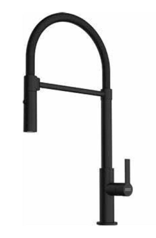 Franke Maris Semi Pro Кухненски смесител с гъвкав чучур в черно 115.0728.396