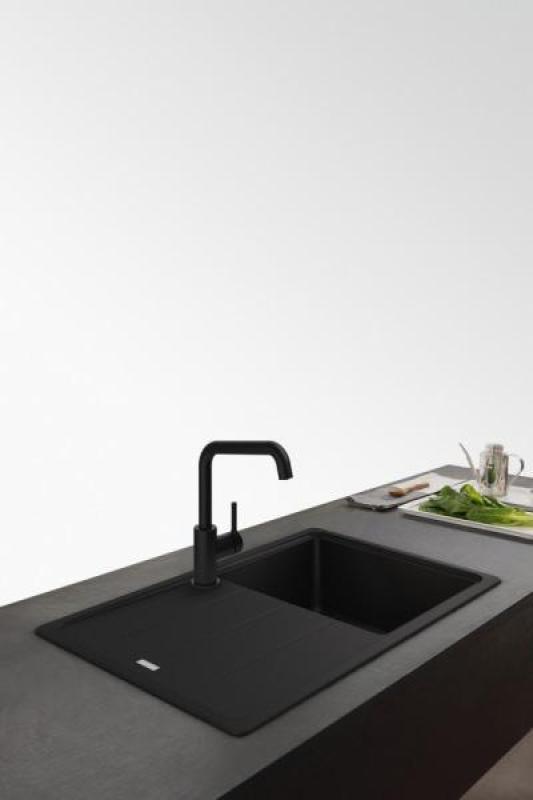 Франке Лина У кухненски чучур с въртящ се излив черен 115.0728.474