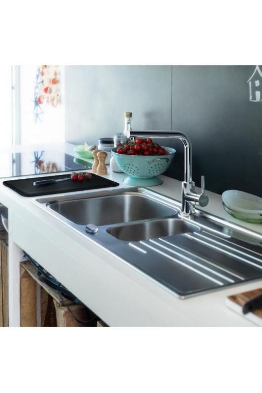 Франке Лина L Кухненски смесител с въртящ се излив Хром 115.0693.230