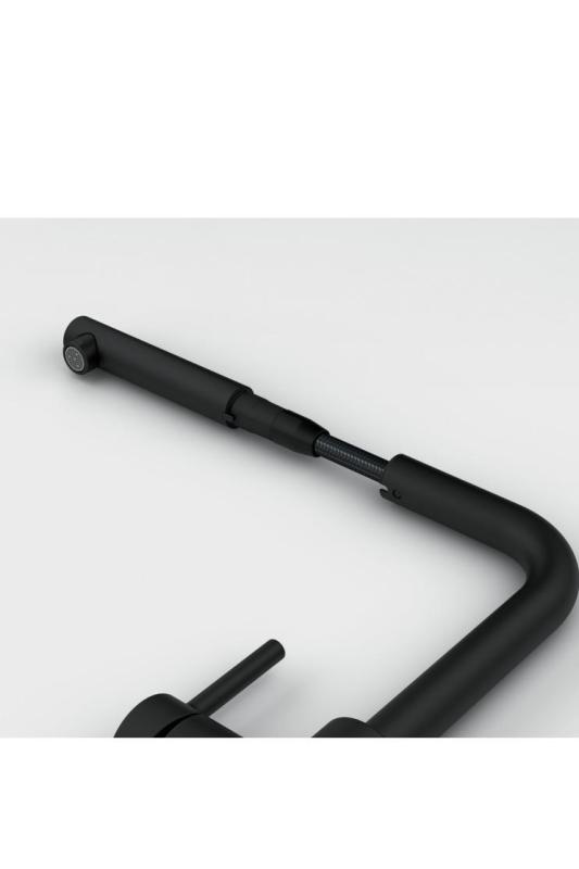 Франке Лина Л Кухненски кран Stone grey с издърпващ се чучур 115.0728.486