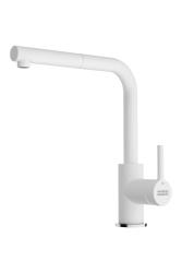 Франке Лина L Кухненски смесител Polar white с Издърпващ се Излив 115.0728.485